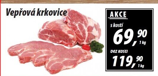 Vepřová krkovice s kostí