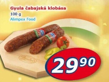 Čabajská klobása Gyulai