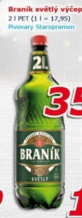 Pivo světlé výčepní 10° Braník