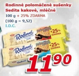 Sušenky Rodinné polomáčené Sedita