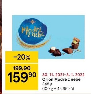 Bonboniéra Modré z nebe Orion