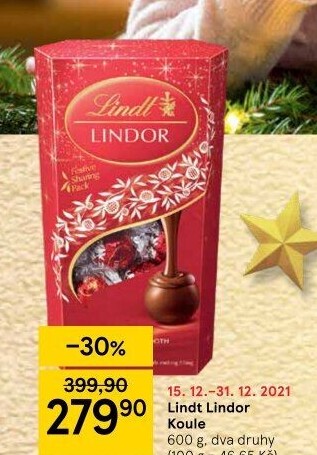 Bonboniéra Pralinky Lindor Lindt