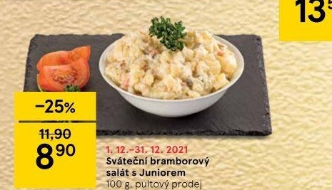 Bramborový salát sváteční s juniorem