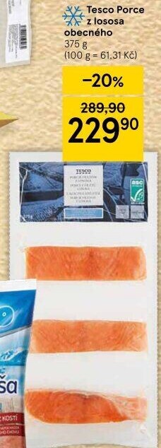 Losos filety mražený Tesco