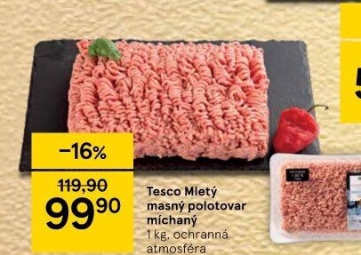 Mleté maso mix Tesco