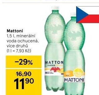Ochucená voda Mattoni