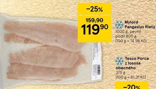 Pangasius filety mražený Mylord