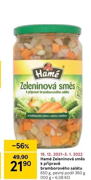 Směs do bramborového salátu Hamé
