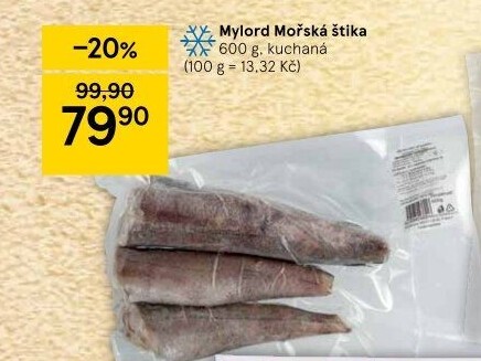 Štika mořská filety mražená Mylord