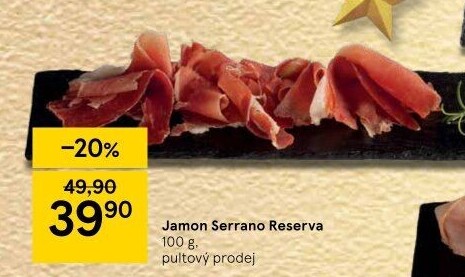 Šunka Jamón Serrano Reserva