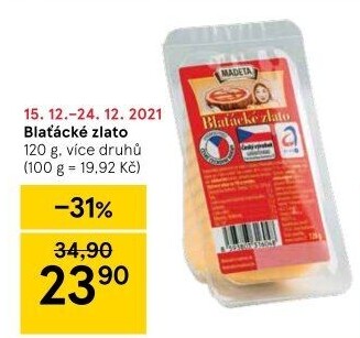 Sýr Blaťácké zlato Madeta
