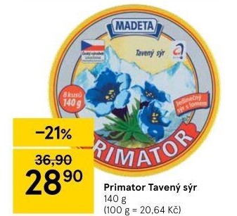 Sýr tavený Primátor Madeta