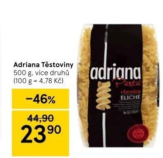 Těstoviny semolinové Adriana