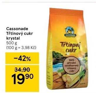 Třtinový cukr Cassonade