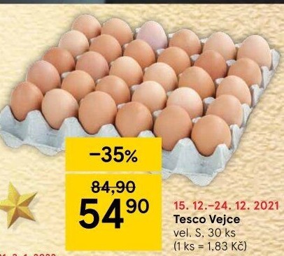 Vejce S Tesco