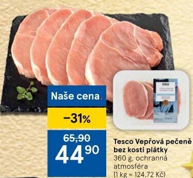 Vepřová pečeně bez kosti Tesco