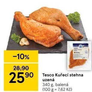 Kuřecí stehna uzená Tesco