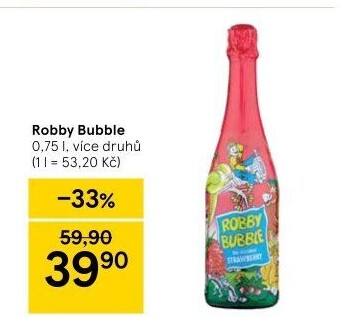 Sekt nealkoholický dětský Robby Bubble