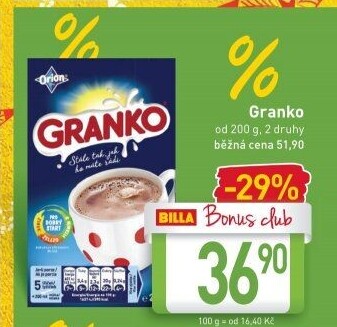 Instantní kakao Granko