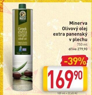 Olivový olej extra panenský Minerva