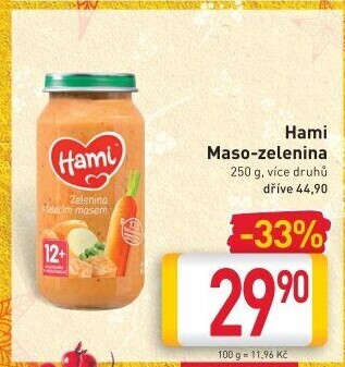 Příkrm masozeleninový Hami