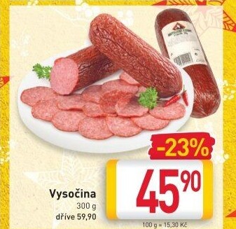 Salám Vysočina Kostelecké uzeniny