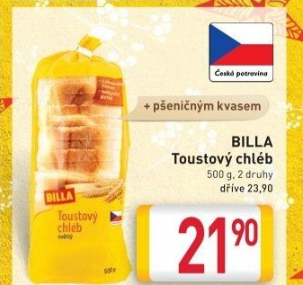Toustový chléb Billa