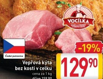 Vepřová kýta bez kosti Vocílka