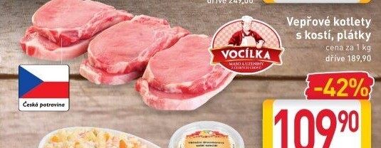 Vepřová pečeně s kostí Vocílka