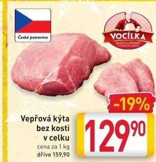 Vepřová kýta bez kosti Vocílka