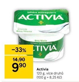 Bílý jogurt Activia Danone