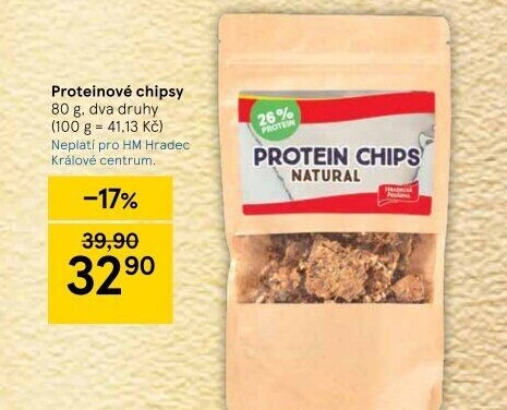 Chipsy proteinové Hradecká pekárna