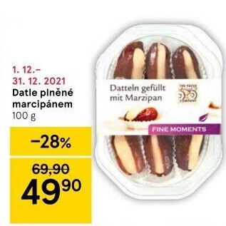 Datle plněné marcipánem Fine Moments