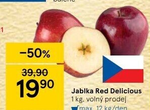 Jablka Red Delicious