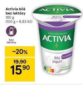 Jogurt bílý bez laktózy Activia Danone