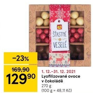 Lyofilizované ovoce v čokoláděIBK Trade