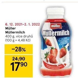Nápoj mléčný Müllermilch Müller