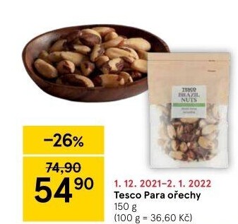 Para ořechy Tesco