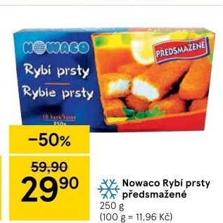 Rybí prsty předsmažené mražené Nowaco