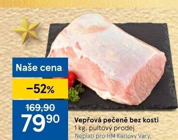 Vepřová pečeně bez kosti
