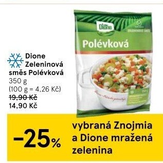 Zeleninová polévková směs mražená Dione