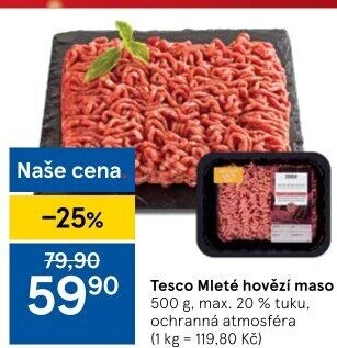 Hovězí mleté maso Tesco