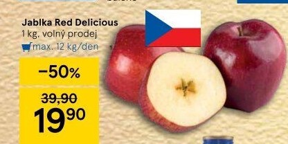 Jablka Red Delicious