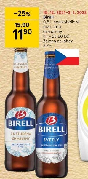 Nealkoholické pivo Birell