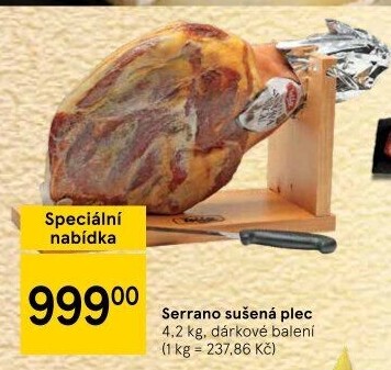 Plec sušená Serrano - dárkové balení