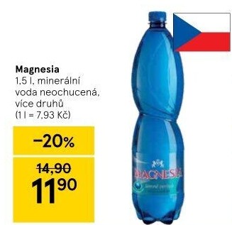 Přírodní voda Magnesia