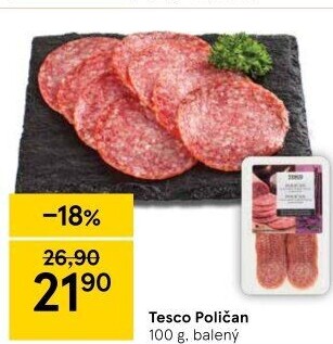 Salám Poličan Tesco