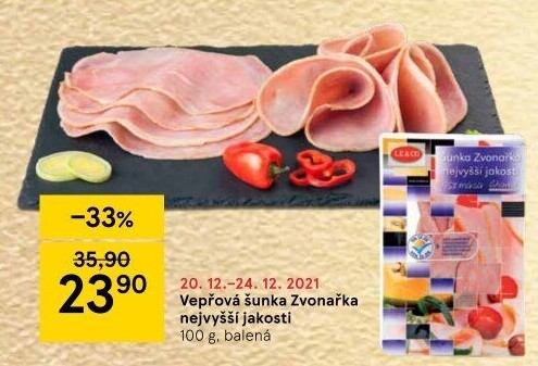 Šunka Zvonařka nejvyšší jakosti LE&amp
