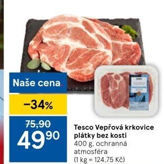 Vepřová krkovice bez kosti Tesco
