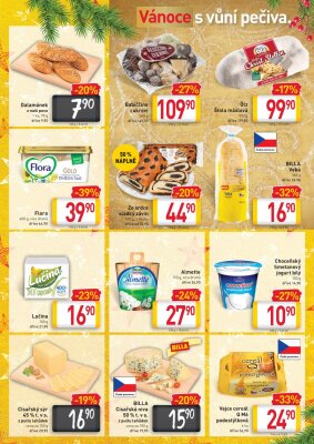akční leták BILLA 20.12.2021-24.12.2021
